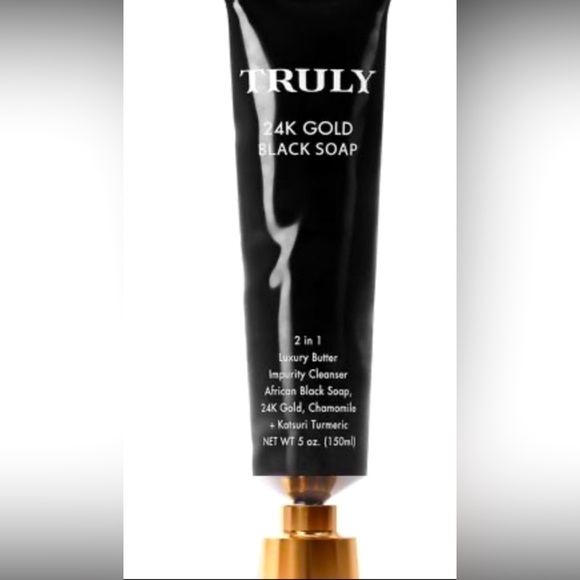 TRULY 24K Gold Black Soap/Luxury Butter Impurity Cleanser NWT - Picture 1 of 9